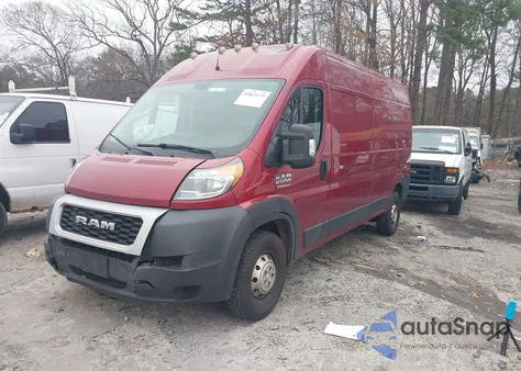 2020 Ram Promaster 2500 High Roof 159 Wb z USA, uszkodzony, nr VIN 3C6TRVDG5LE135033